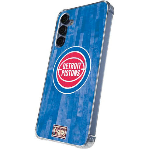 NBA Detroit Pistons Hardwood Classics Galaxy A35 5G Clear Case